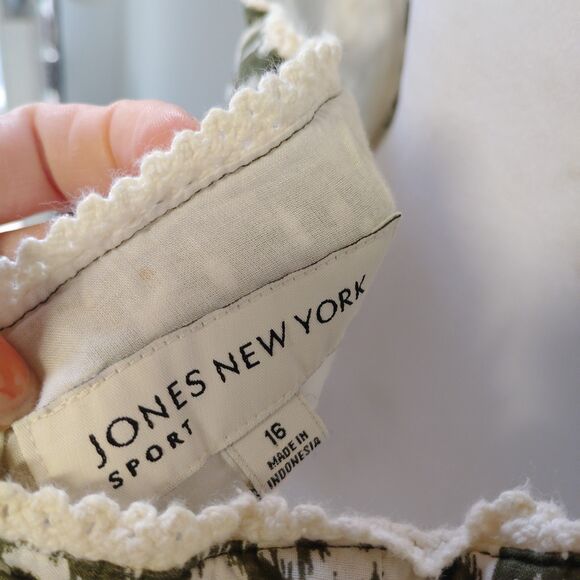 Jones New York Sport Women's Halter Neck Cotton Dress Size 16 Boho Vacation - Picture 4 of 6